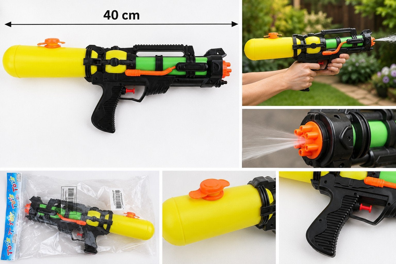 Groot Waterpistool met Druktank – 40 cm – Nieuw!, Ophalen, Nieuw, Babijhandel@gmail.com, Babij
