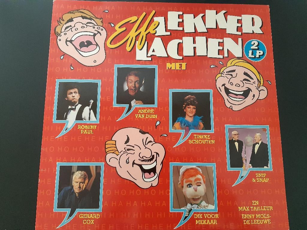 LP Effe lekker lachen dubbel LP, Gebruikt, Ophalen of Verzenden, 12 inch, Dubbel-LP