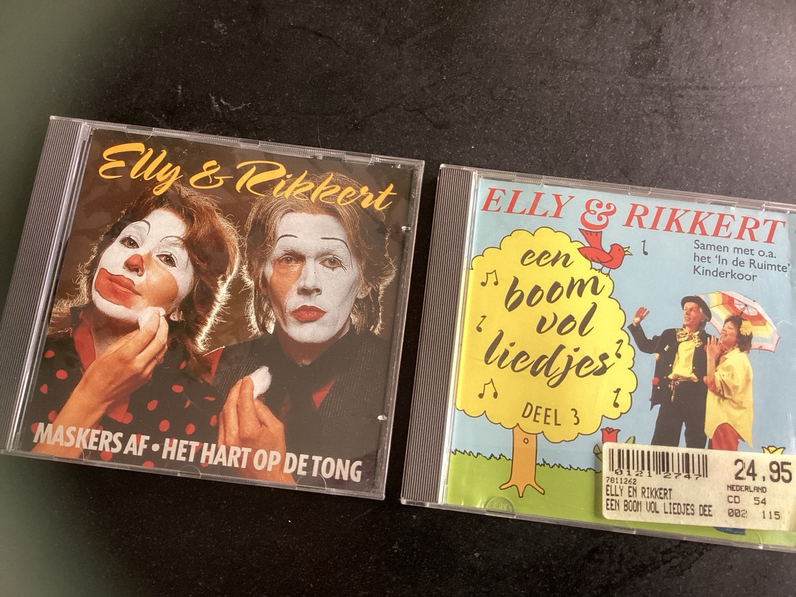Elly & Rikkert CD's - Maskers Af en Een Boom Vol Liedjes, Cd's en Dvd's, Cd's | Kinderen en Jeugd, Gebruikt, Tot 2 jaar, Ophalen of Verzenden