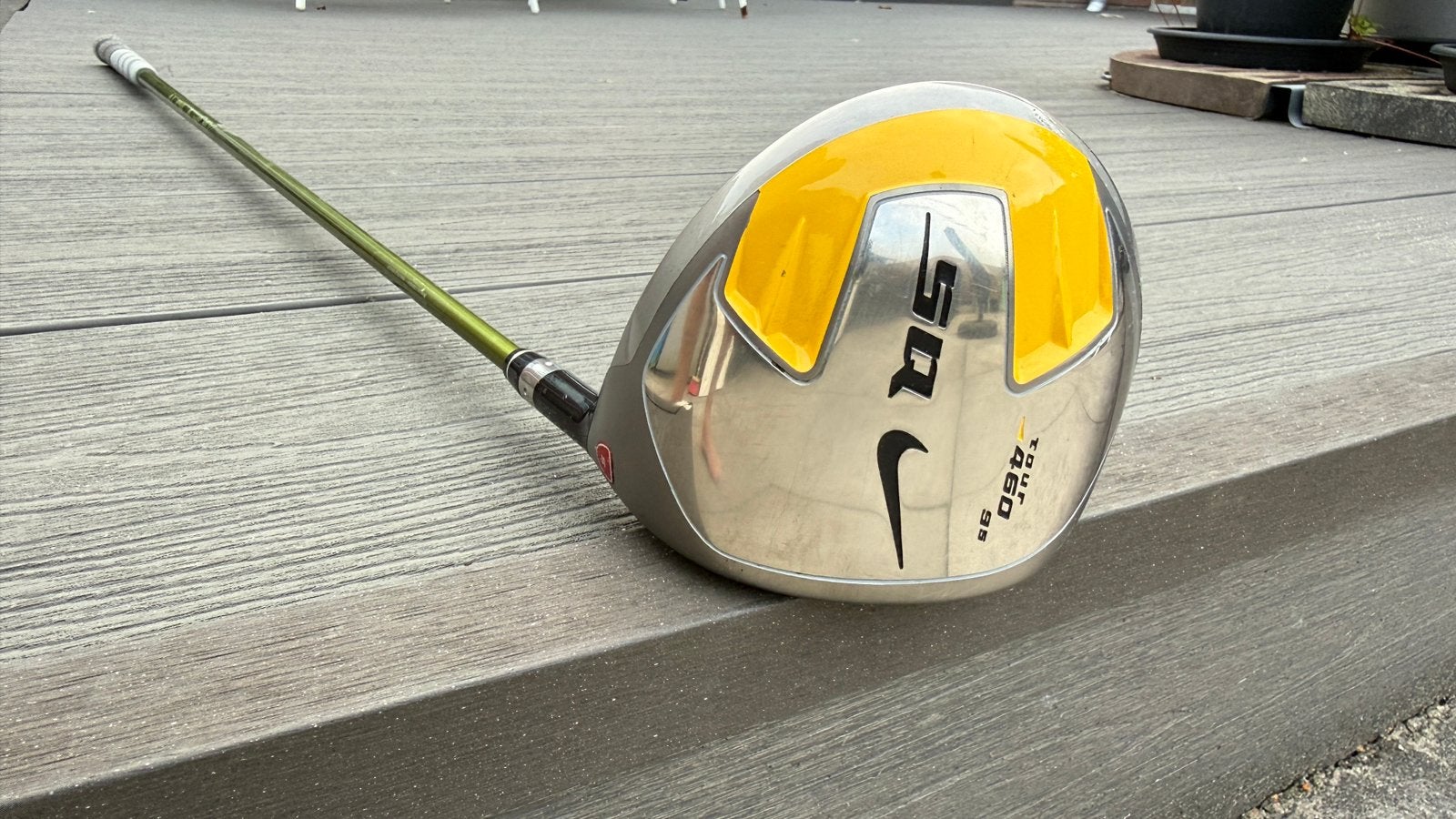 Nike SasQuatch SQ 460 Max Driver 9.5 – Stiff – Nieuwe Grip, Ophalen, Gebruikt, Club, Overige merken