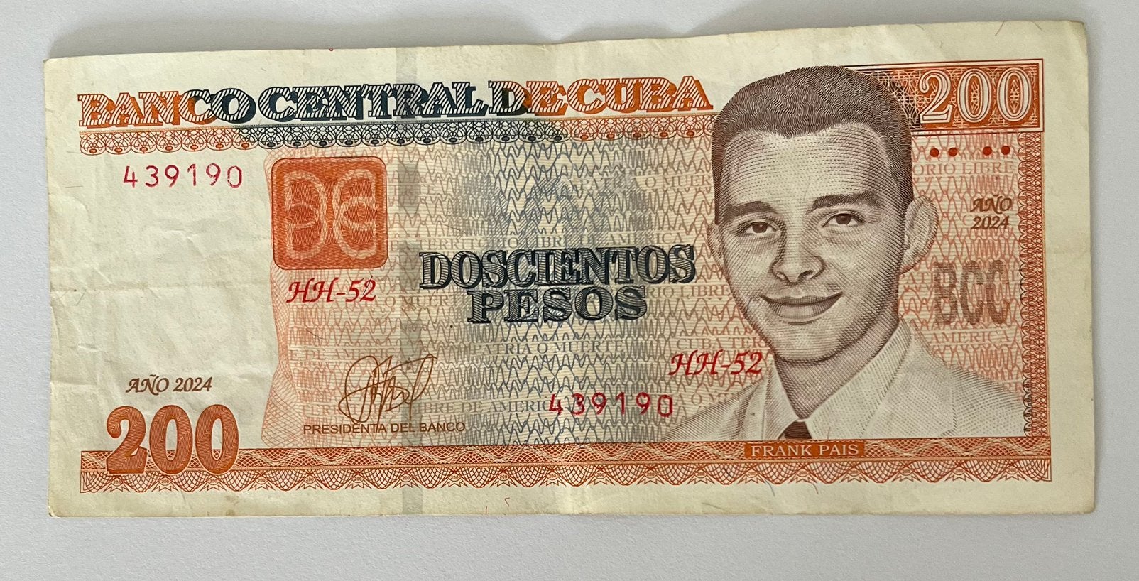 Cuba 200 Pesos 2024 gebruikte staat, Verzenden, Midden-Amerika, Los biljet