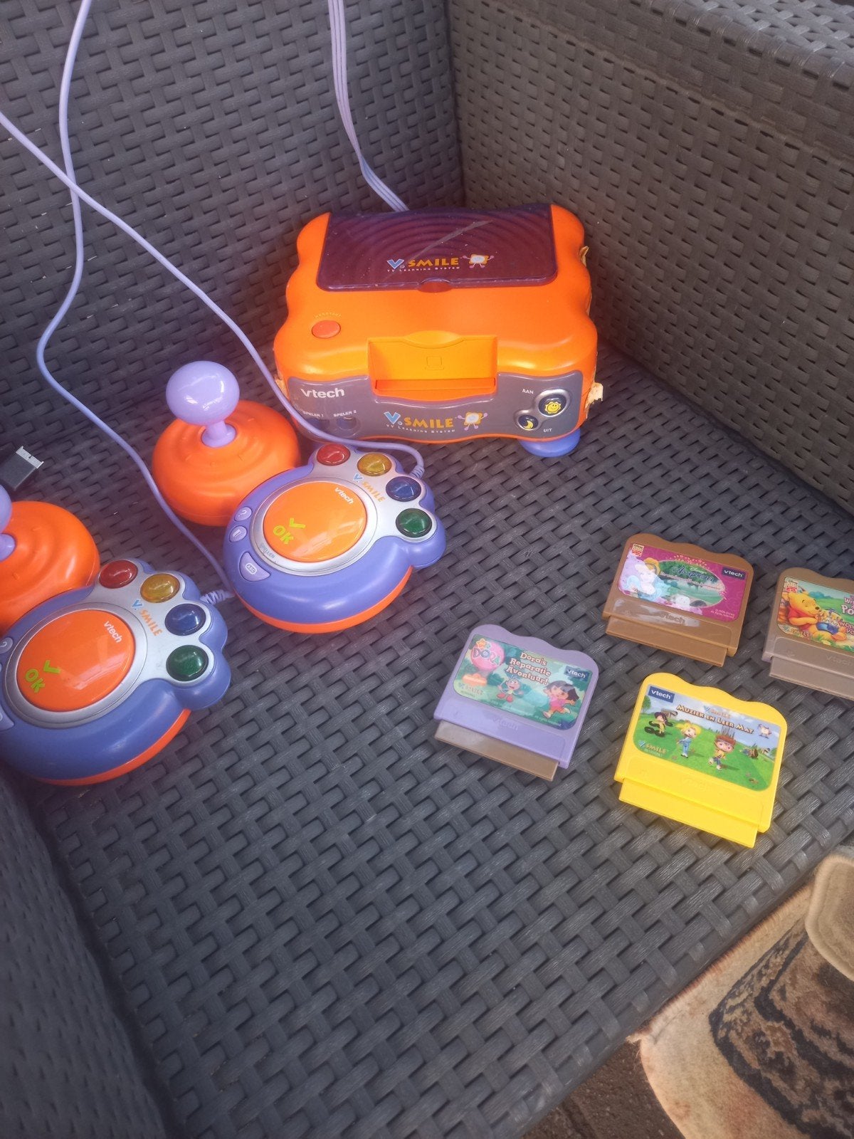 VTech V.Smile TV Learning System + mat, Ophalen of Verzenden, Zo goed als nieuw, 6 jaar of ouder