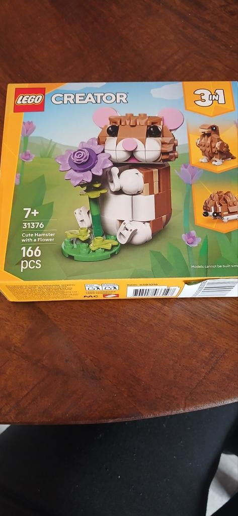 LEGO Creator 3in1 Schattige Hamster met Bloem (31376), Ophalen, Nieuw, Complete set, Lego
