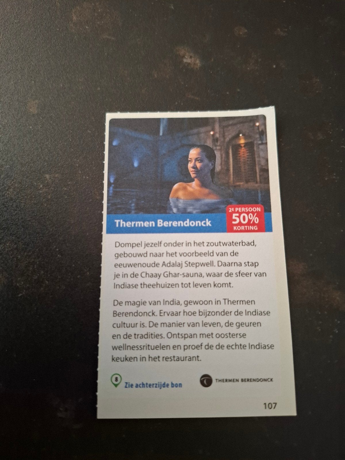 Thermen Berendonck 2e persoon 50% korting, Drie personen of meer, Kortingsbon, Spa of Sauna