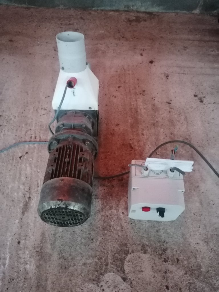 vijzelmotor voor krachtvoersilo, Ophalen, Gebruikt, Elektromotor