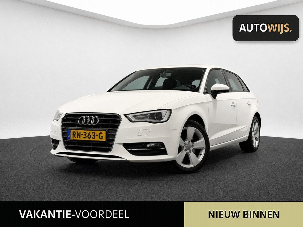 Audi A3 Sportback 1.8 TFSI Ambition Pro Line S|AUT|LED|STOEL, Stof, Gebruikt, Wit, Bedrijf