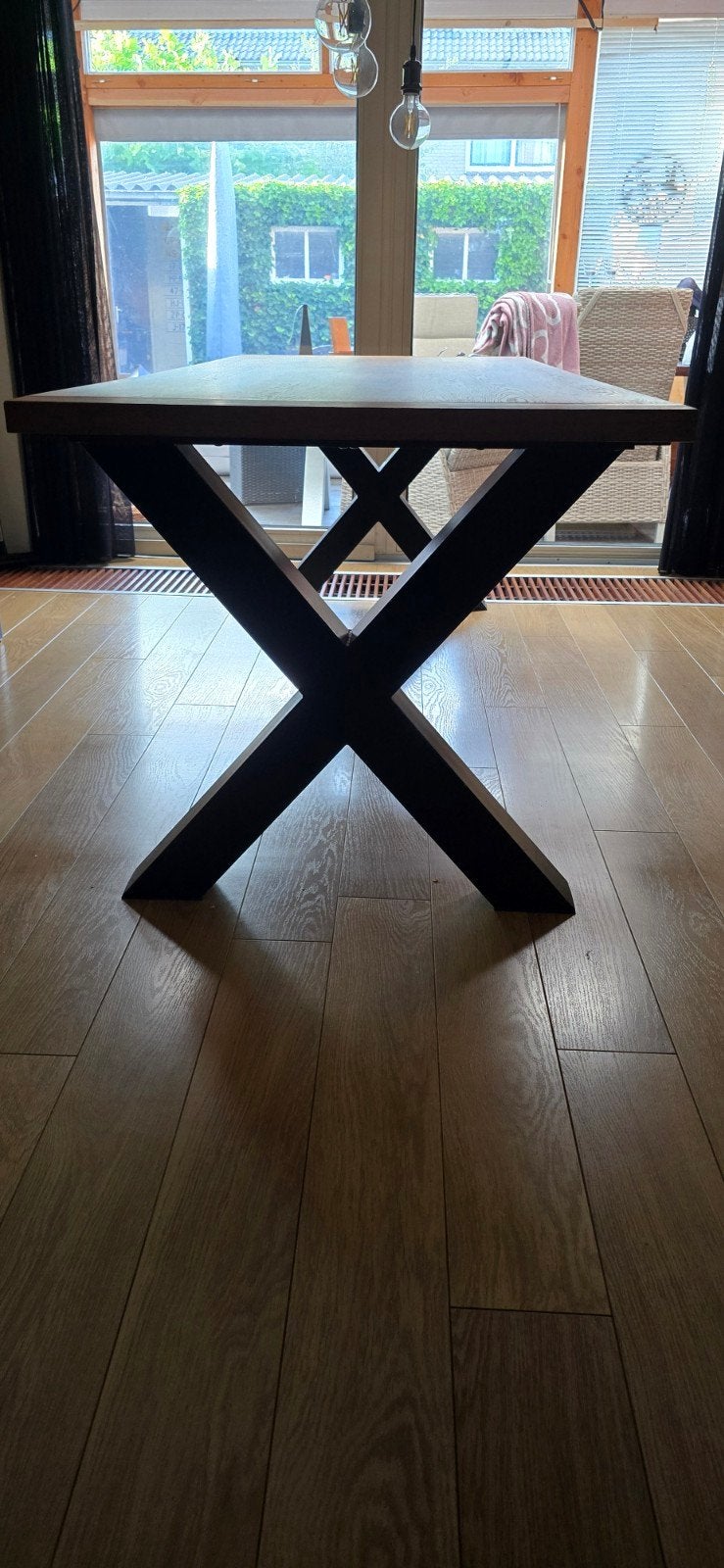 Eettafel, Ophalen, Eikenhout, 200 cm of meer, 50 tot 100 cm