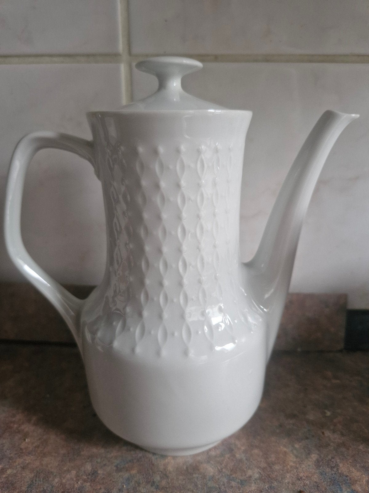 Vintage Mitterteich Bavaria porseleinen koffiepot, Antiek en Kunst, Ophalen of Verzenden
