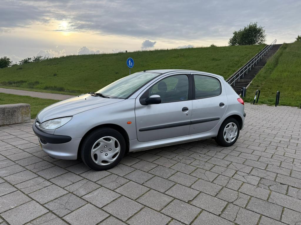 Peugeot 206 1.4 5D AUTOMAAT MET NATIONALE AUTOPAS, 1350 kg, 4 cilinders, Zilver of Grijs, 955 kg