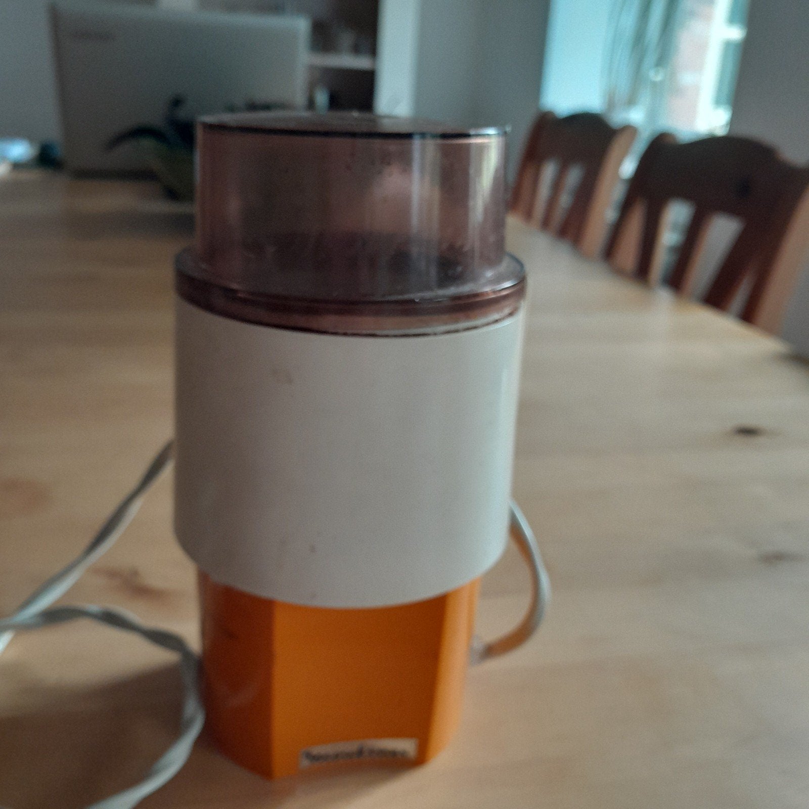 Vintage Moulinex Koffiemolen - Oranje/Wit, Ophalen of Verzenden