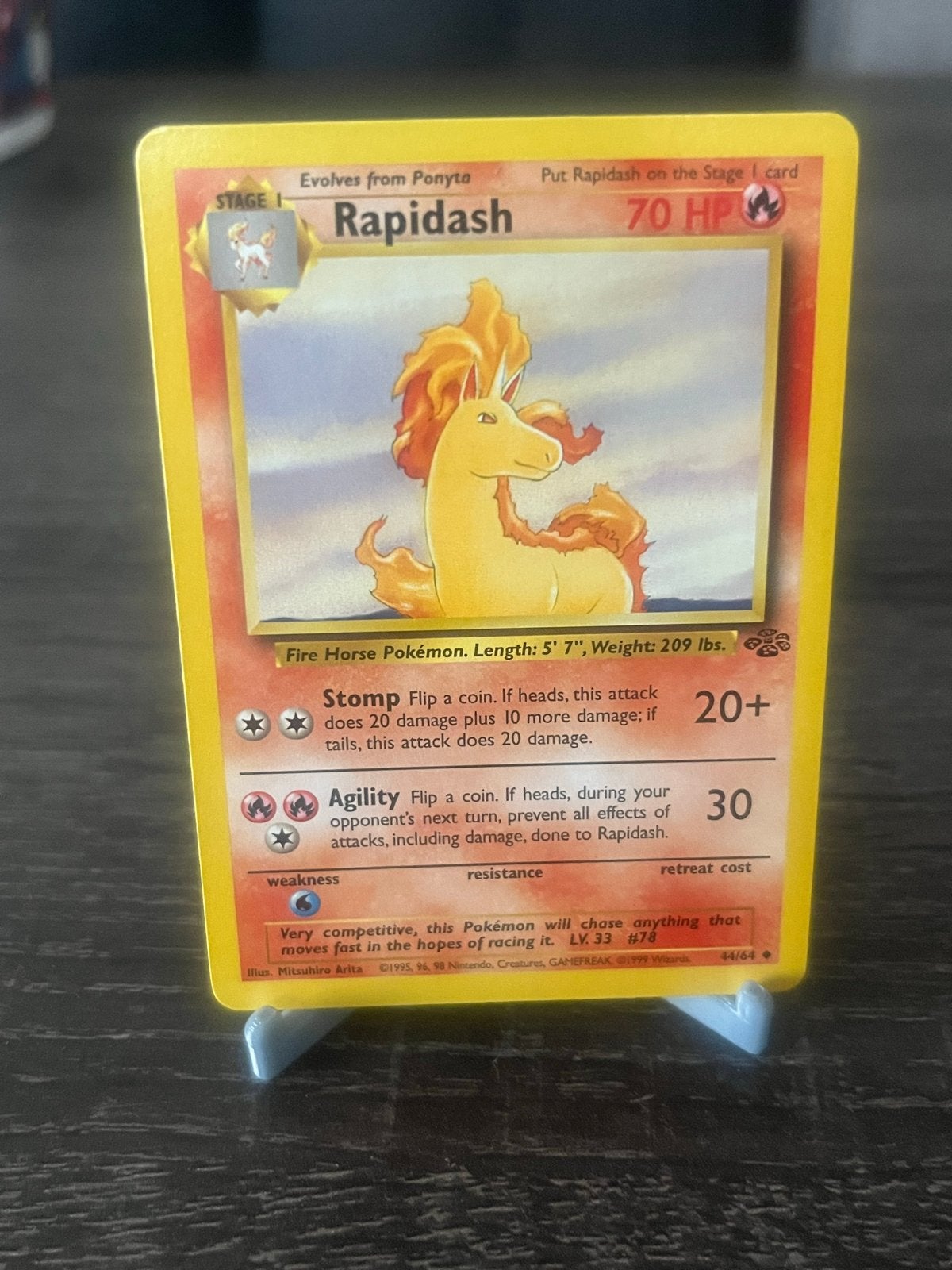 Rapidash (44/64) - Jungle - EX, Ophalen of Verzenden, Zo goed als nieuw, Losse kaart