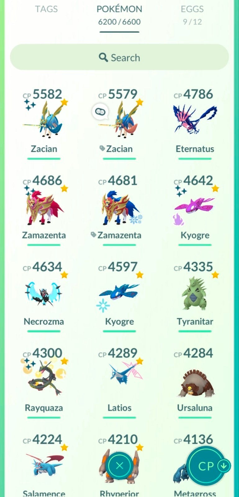 Pokemon go lvl 72, Ophalen