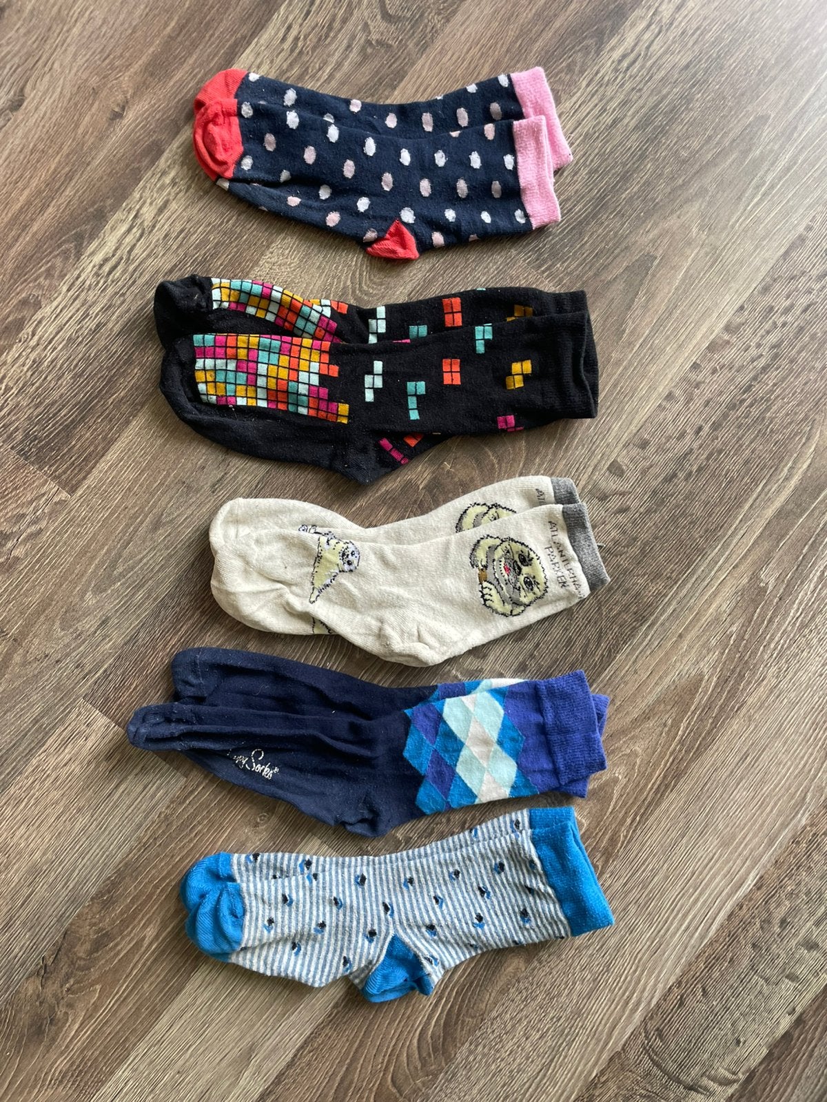 vrolijke sokken 38-41, Overige kleuren, Maat 39 t/m 42, Gedragen, Ophalen