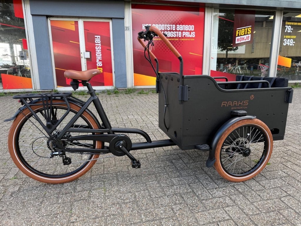 Fietshokje Hoofddorp: Raaks Bremerton e-bakfiets NIEUW, 4 kinderen of meer, Niet ingevuld, Nieuw, Ophalen of Verzenden