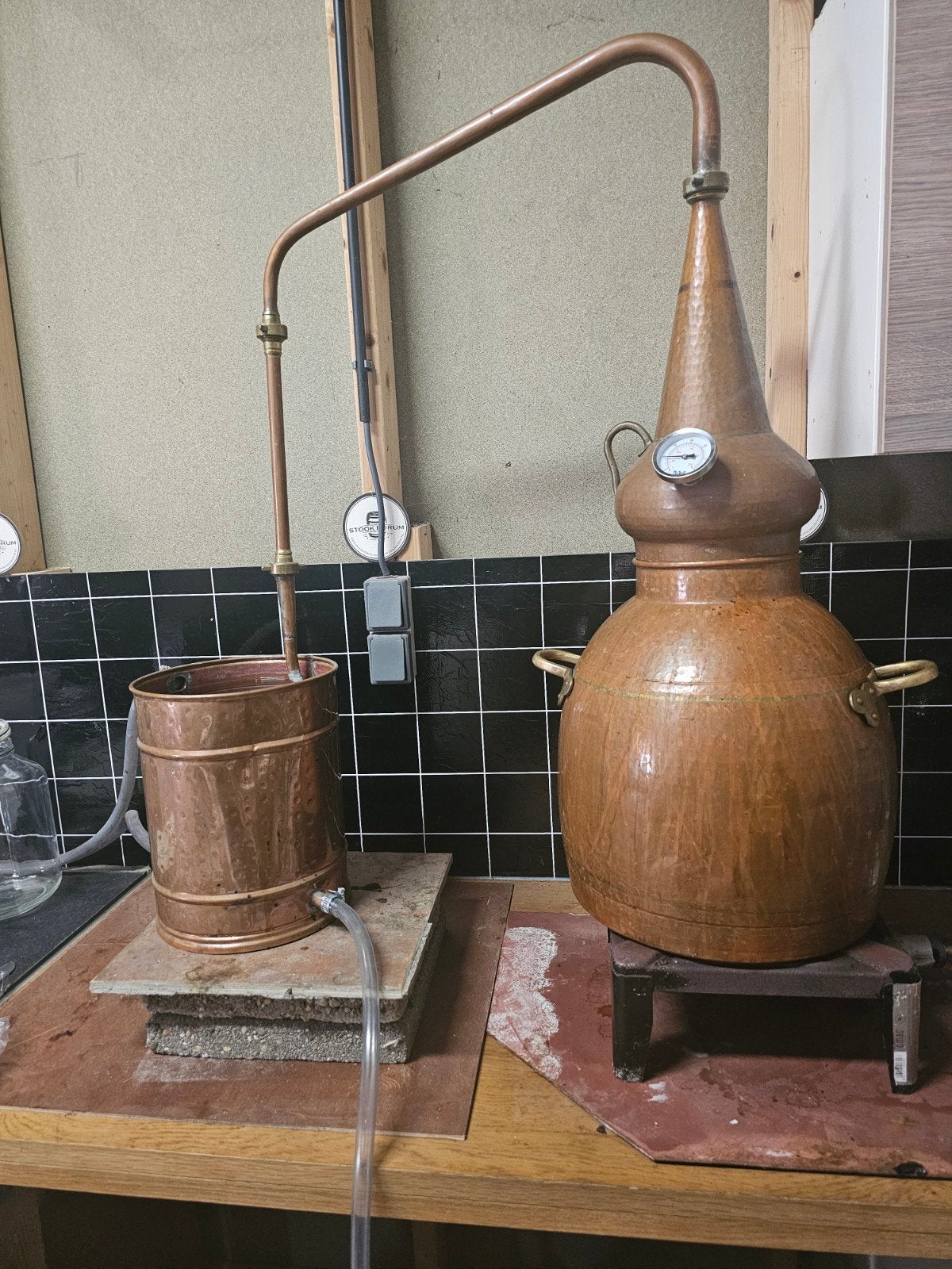 Koperen whiskey destilleerketel - 30 Liter, Ophalen, Gebruikt