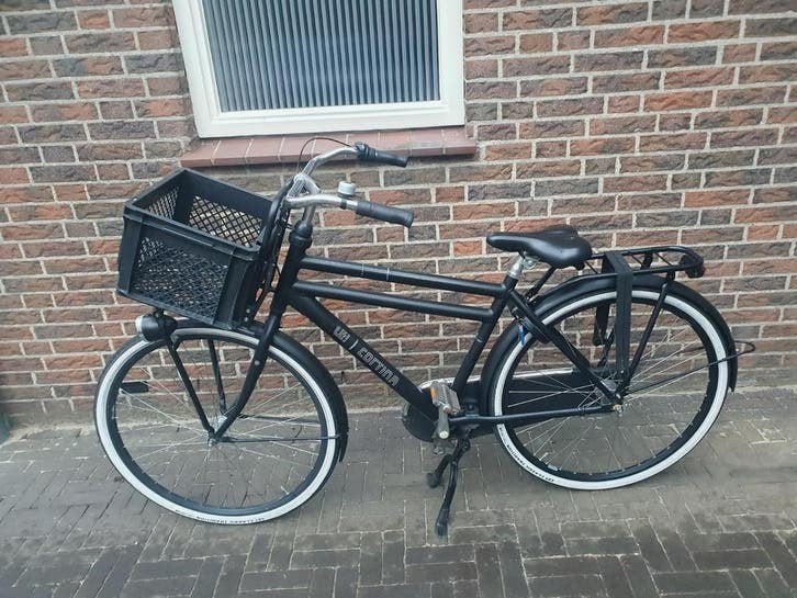 Cortina U4 Transportfiets jongensfiets Zwart 28", 49cm frame, Versnellingen, Zo goed als nieuw, Overige merken, Ophalen