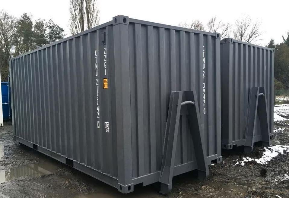 20 FT Zeecontainer opslag container met haakarm slede, Ophalen of Verzenden