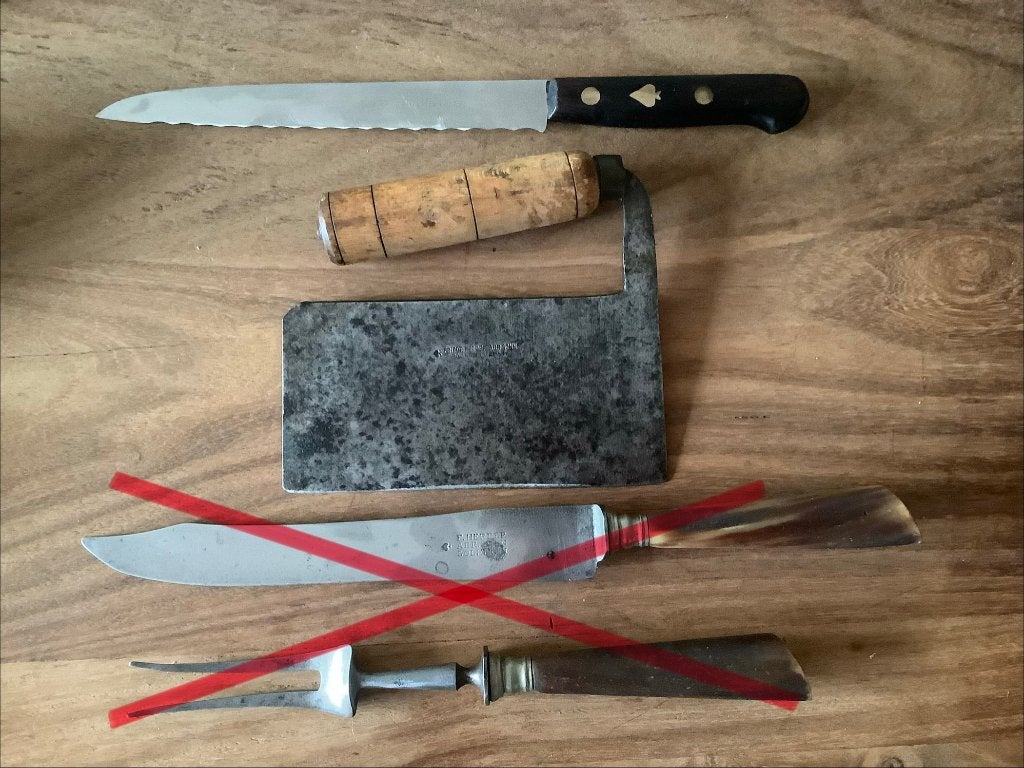 F. Herder Solingen hakmes kartelmes keuken mes, Ophalen of Verzenden