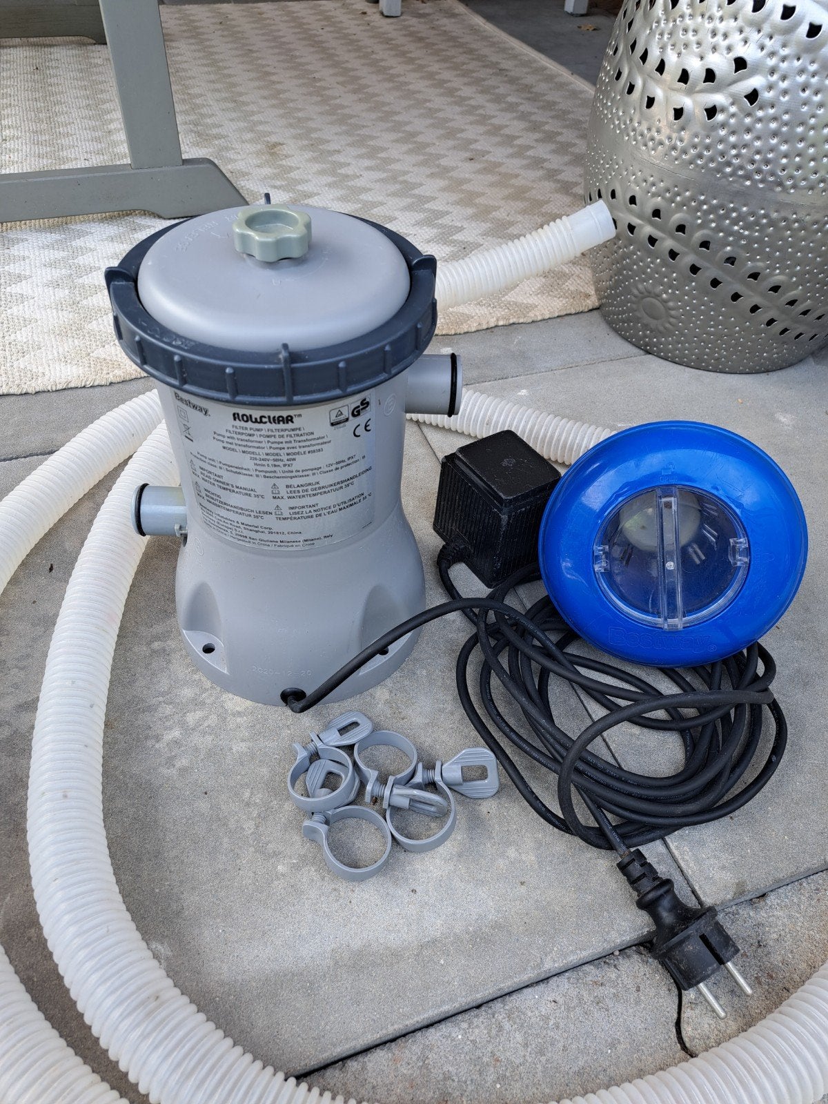 Bestway Flowclear zwembadpomp & chloor doseerder, Tuin en Terras, Zwembad-toebehoren, Ophalen of Verzenden, Gebruikt, Filter