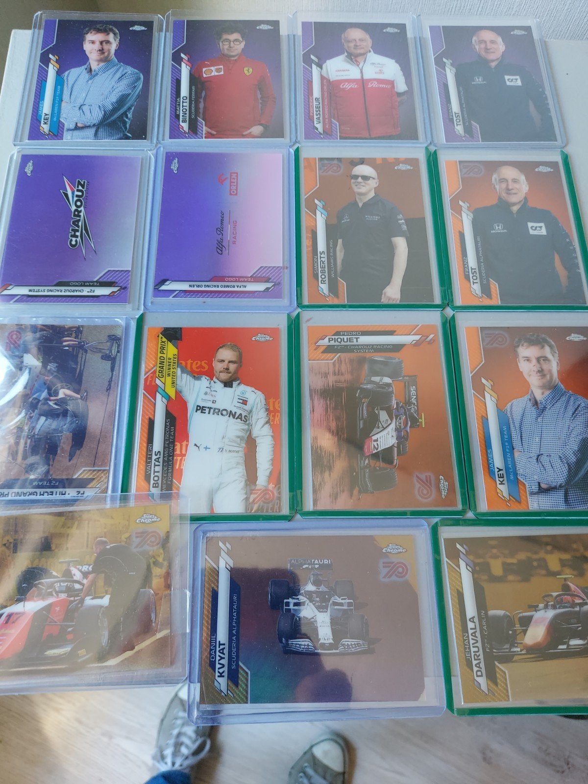 Topps Chrome F1 2020 kaarten - Diverse coureurs en teams, Ophalen of Verzenden, Zo goed als nieuw, Formule 1