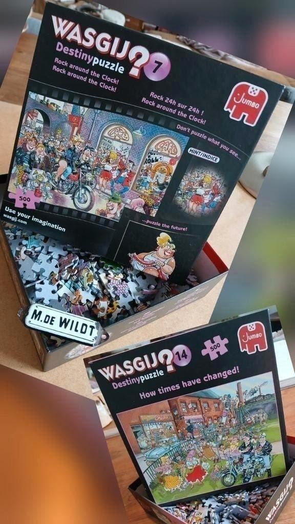 2x Wasgij? Puzzel 7 + 14 destiny puzzle 500 stukjes, Ophalen, Minder dan 500 stukjes, Zo goed als nieuw, Legpuzzel