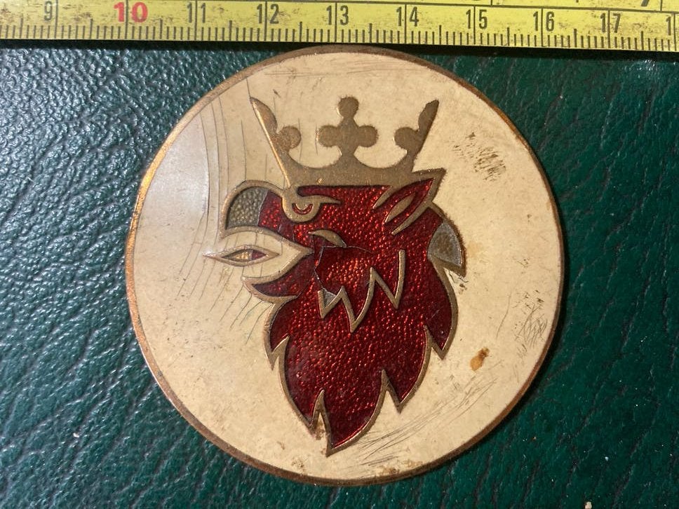 Vintage Scania Vabis embleem / badge, Verzamelen, Ophalen of Verzenden, Gebruikt