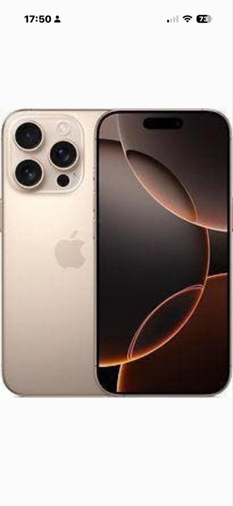Apple iPhone 16Pro Goud - Zo goed als nieuw, Telecommunicatie, Mobiele telefoons | Apple iPhone, Ophalen of Verzenden, Zo goed als nieuw