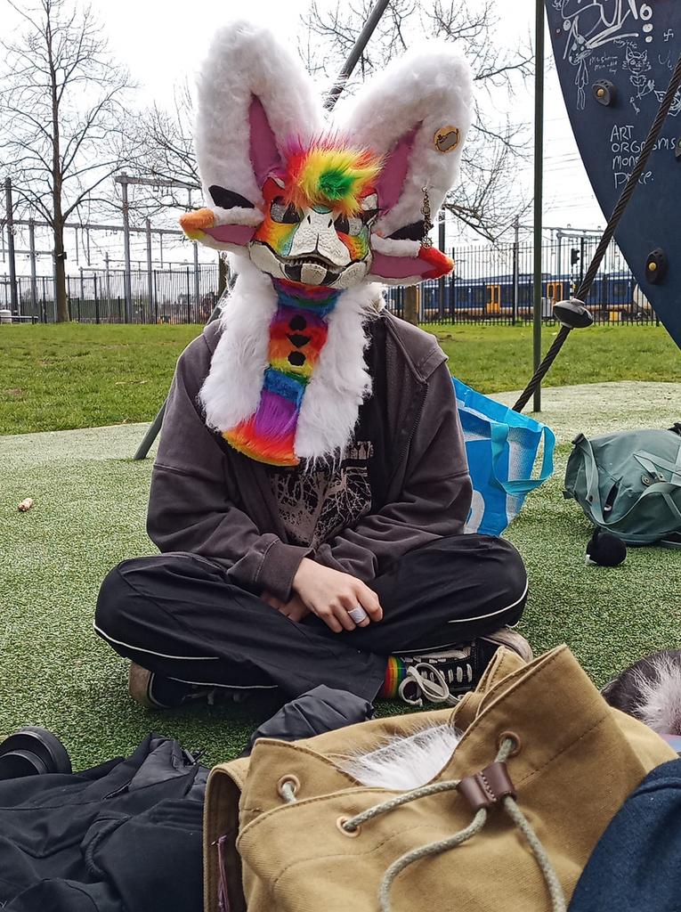 Fursuit partial, Ophalen of Verzenden, Zo goed als nieuw, Accessoires