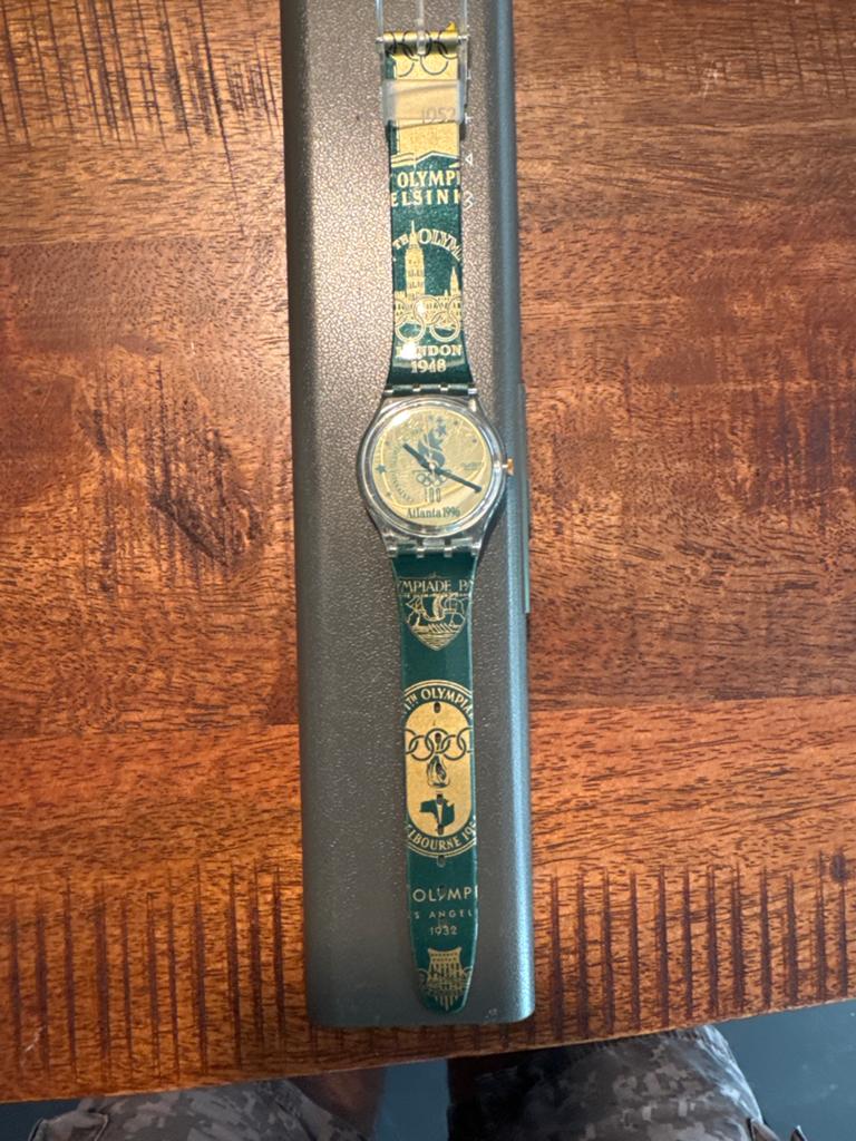 Swatch Olympische Spelen Atlanta 1996 Horloge, Kunststof, Verzenden, Polshorloge, Swatch