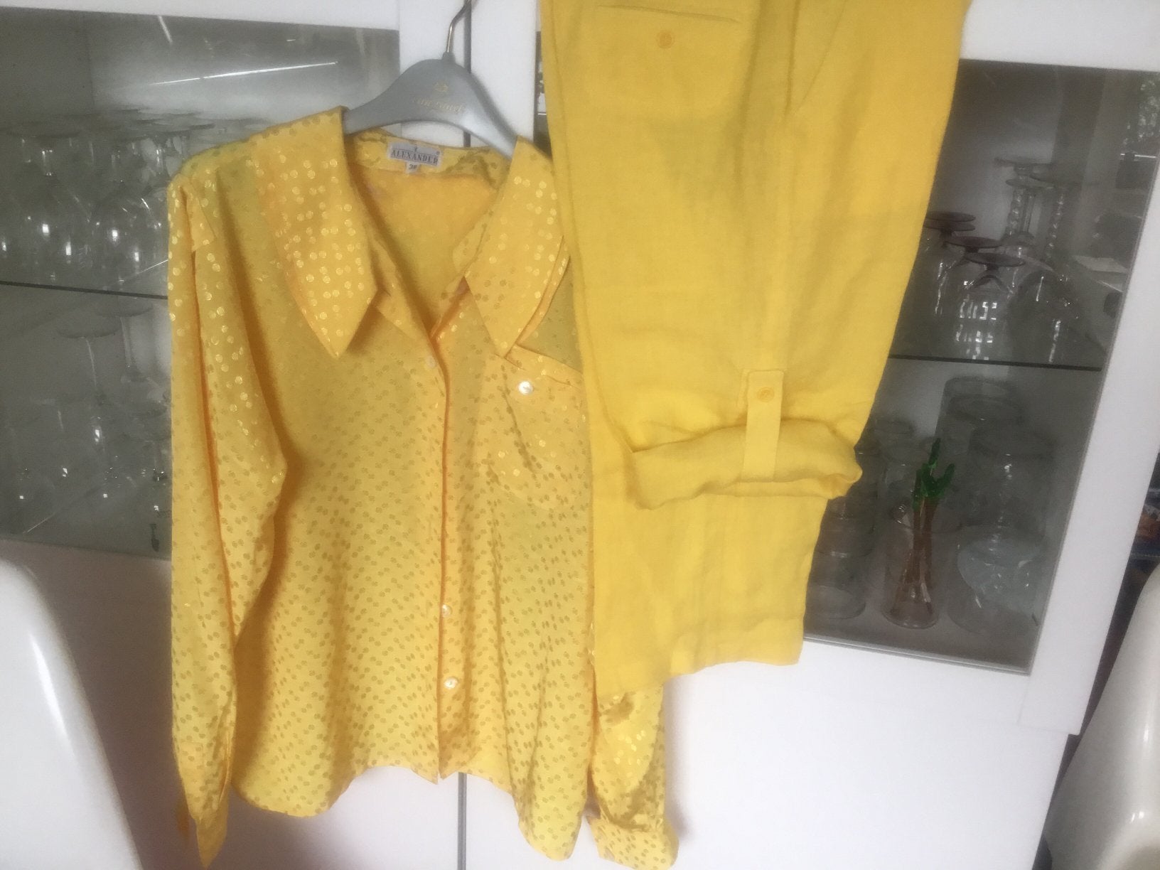 Prachtige Alexander Blouse maat 38 en 100% linnen 7/8e broek, Kleding | Dames, Blouses en Tunieken, Ophalen of Verzenden, Zo goed als nieuw