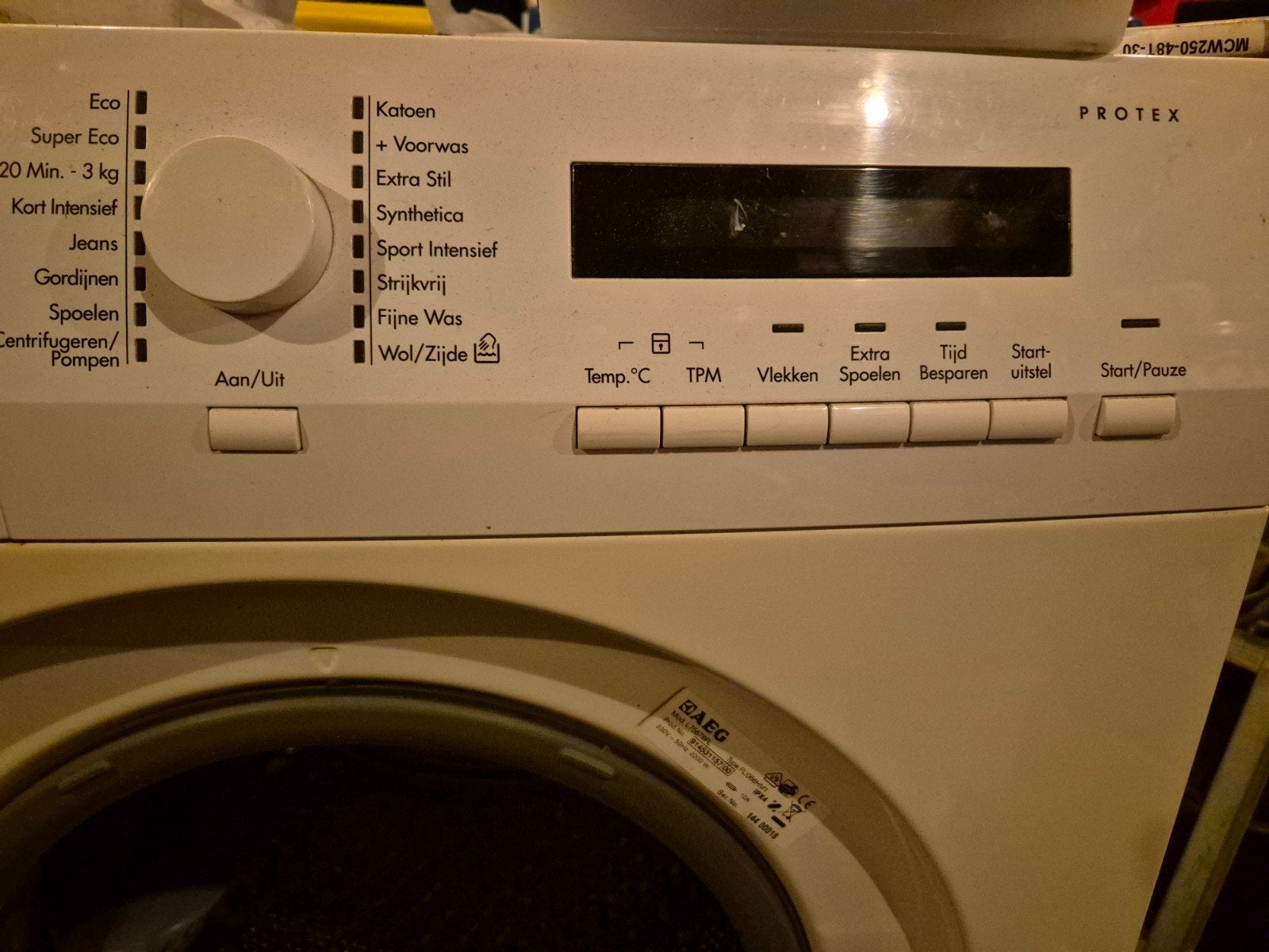 AEG Lavamat Protex L75678FL Wasmachine - Goede Staat, Witgoed en Apparatuur, Ophalen, Gebruikt, Handwasprogramma, Voorlader