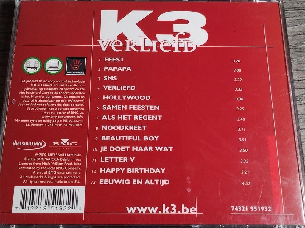 K3 ‎– Verliefd, Ophalen of Verzenden, Zo goed als nieuw