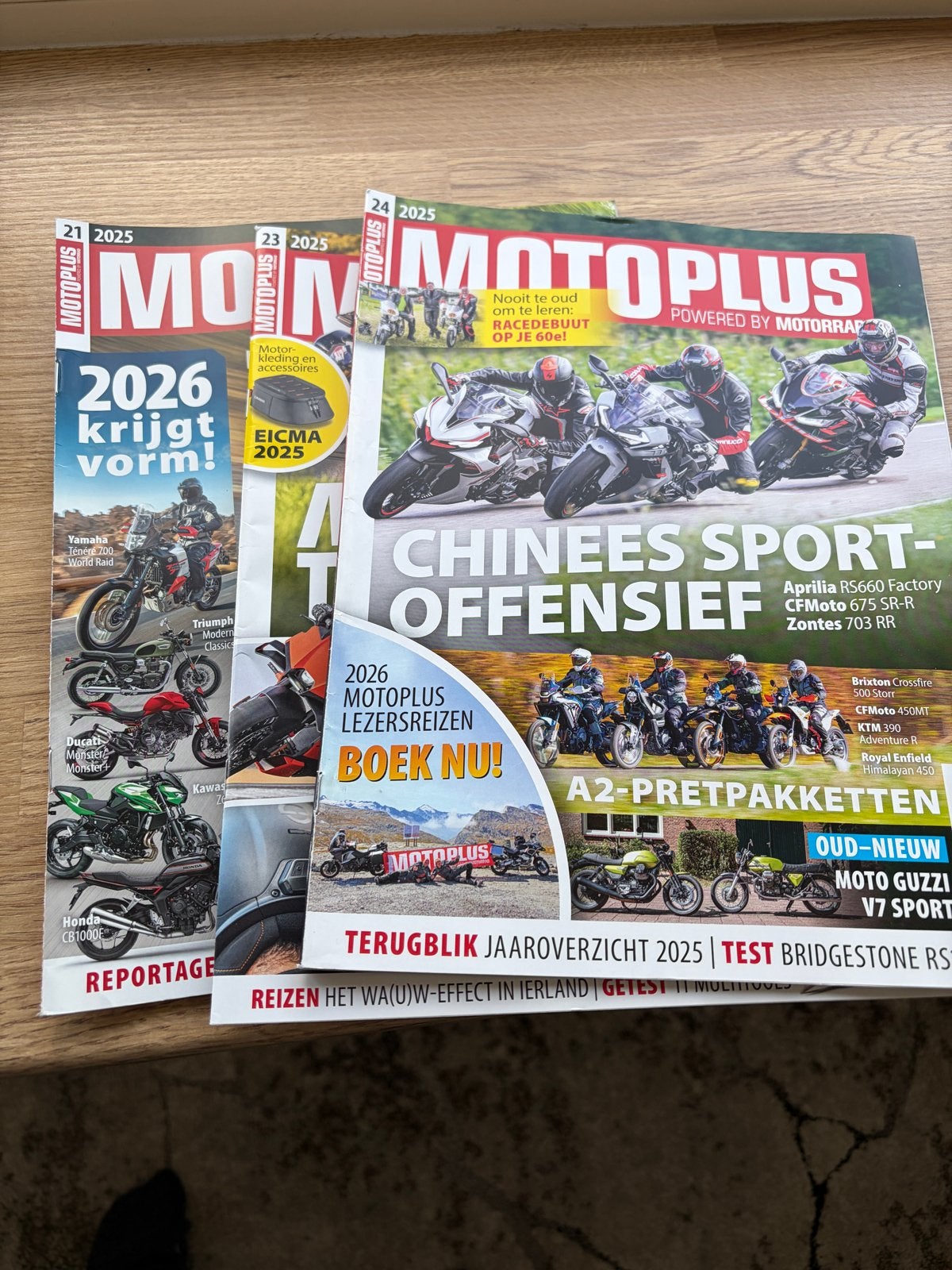 Motoplus 2025 - Nummers 21, 23 en 24, Ophalen of Verzenden, Gelezen, Sport en Vrije tijd