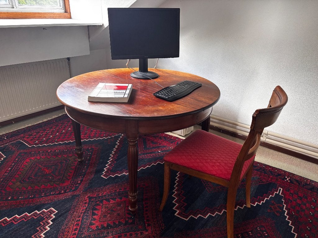 Mahonie coulissetafel, Antiek en Kunst, Antiek | Meubels | Tafels, Ophalen