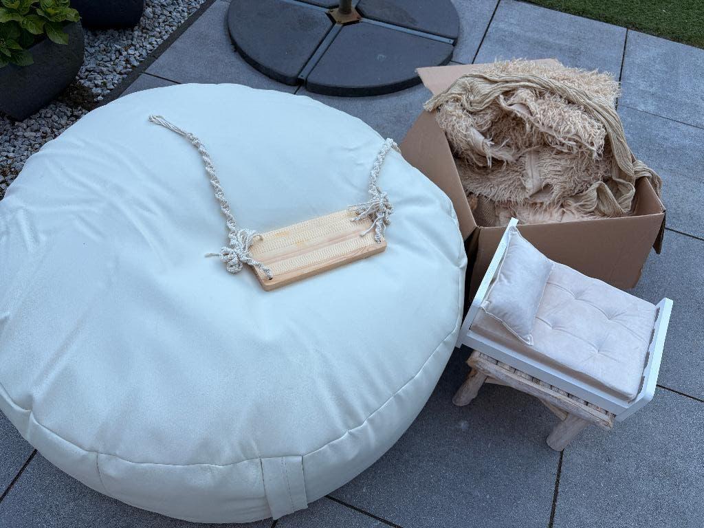 Newborn fotografie, beanbag inclusief standaard, Audio, Tv en Foto, Fotografie | Fotostudio en Toebehoren, Ophalen, Gebruikt, Overige typen