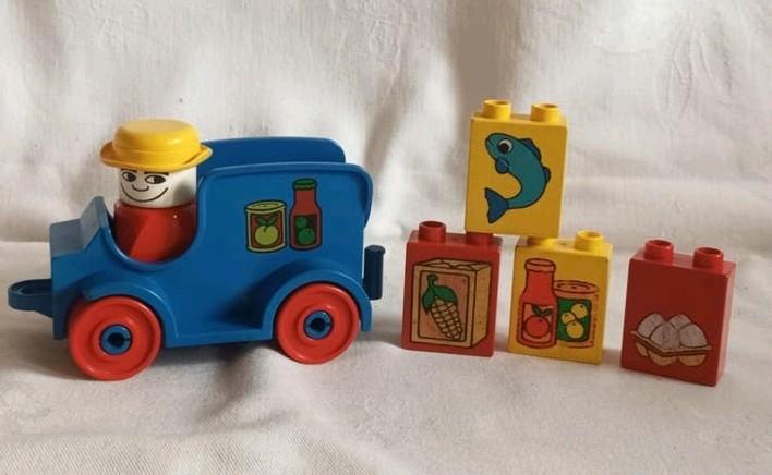 Vintage Duplo set 2623 Delivery Truck Boodschappenauto, Gebruikt, Ophalen of Verzenden, Duplo, Complete set