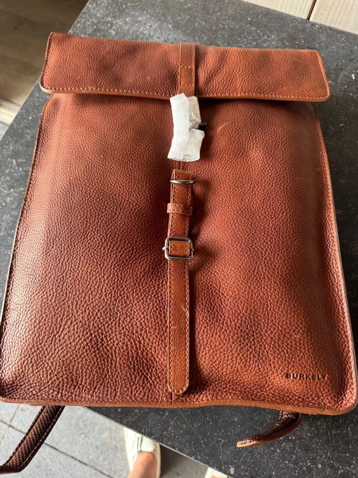 Nieuwe Burkely leren rugzak - Cognac, 25 tot 40 cm, Nieuw, Ophalen of Verzenden, Overige merken