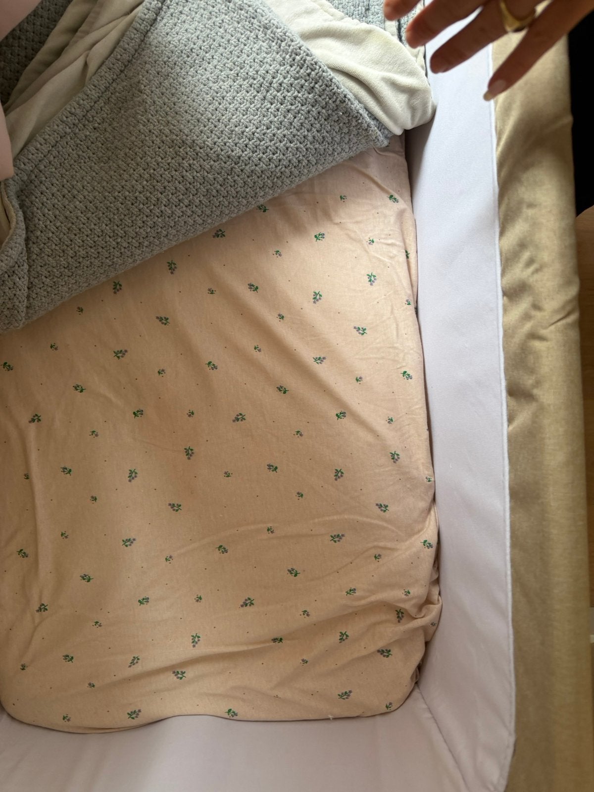 Co Sleeper Beige - verstelbaar & Anti Reflux - Tot 9 kg, Kinderen en Baby's, Ophalen of Verzenden, Zo goed als nieuw, Wieg