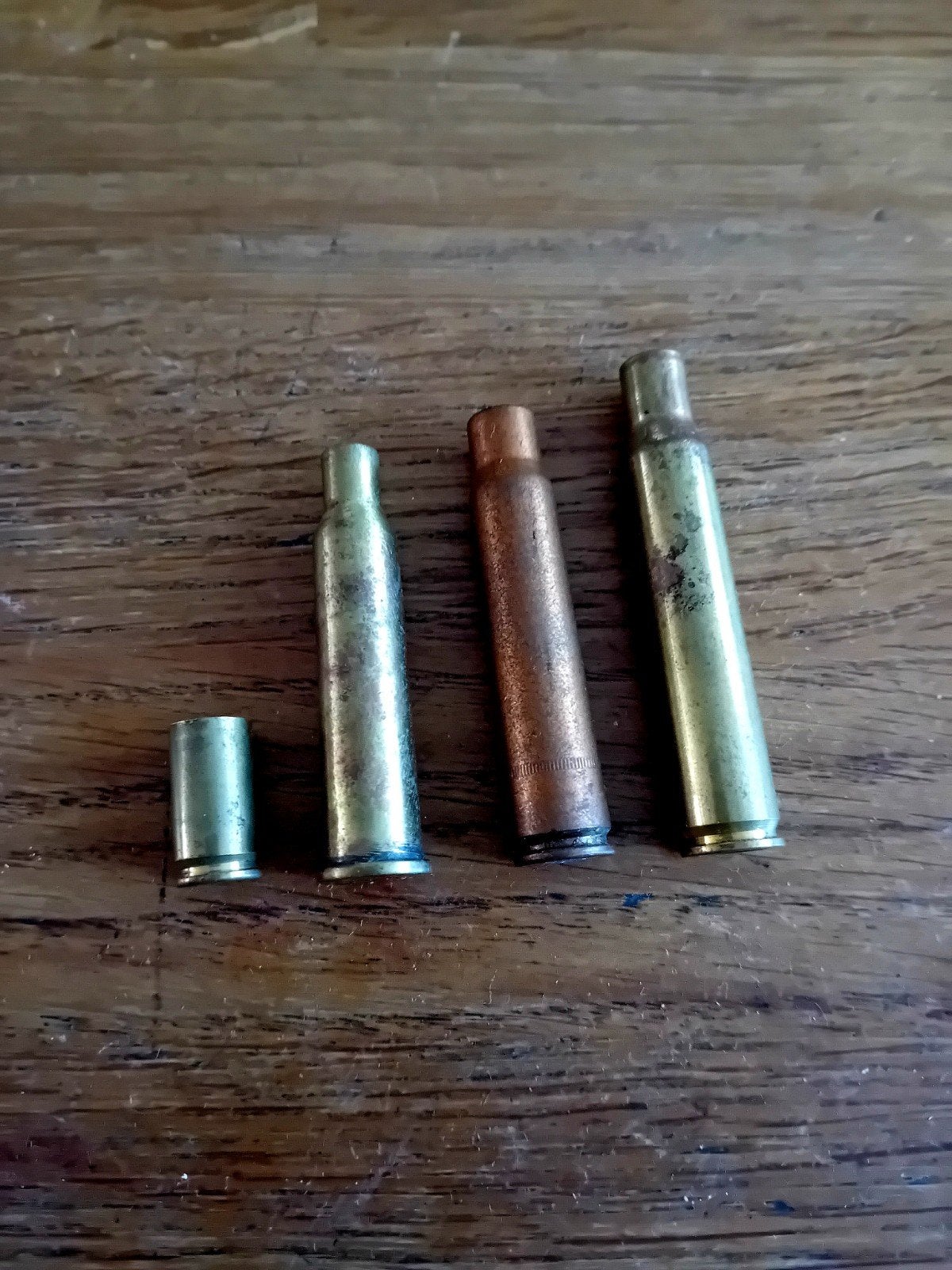 ​Set van 4 WO2 / Antieke Hulzen (o.a. Hembrug M.95, Mauser, Ophalen of Verzenden, Landmacht, Duitsland, Hulzen of Bodemvondsten