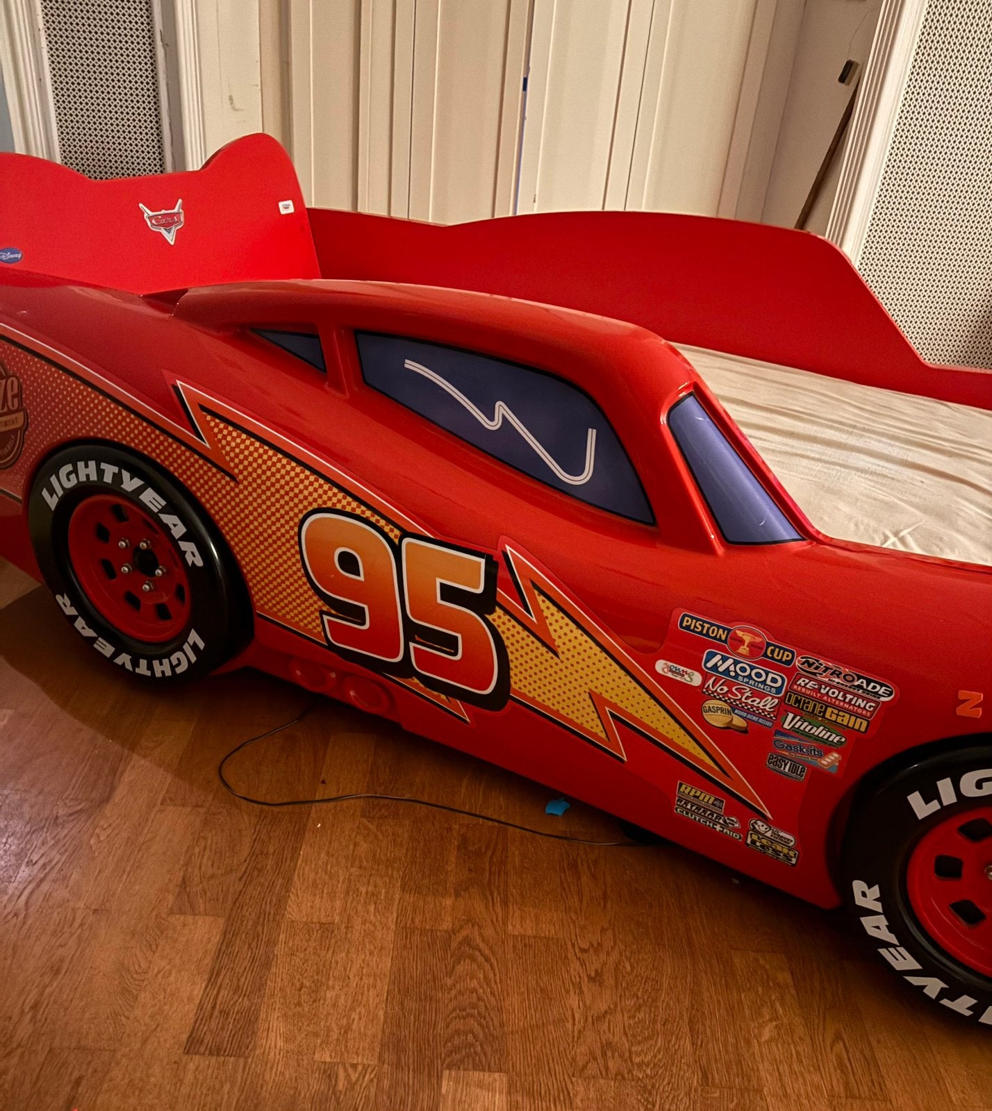 Cars kinderbed, Ophalen, Zo goed als nieuw, 180 cm of meer, 85 tot 100 cm
