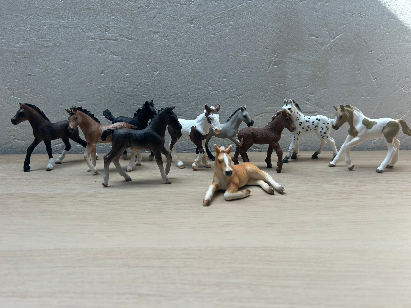 Schleich veulen set, Ophalen of Verzenden, Zo goed als nieuw, Paard, Beeldje of Figuurtje