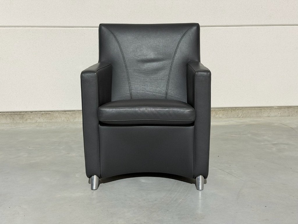 Leolux Dolcinea fauteuil - grijs leer - zo goed als nieuw, Ophalen, Marinus Dammeweg 42, 5928 PW Venlo, Nederland, Info@leolux.nl