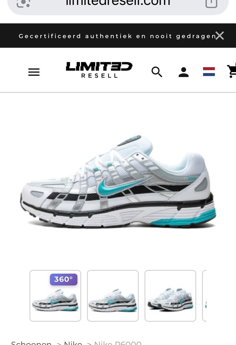 Nike P-6000 Dusty Cactus Sneakers - Nieuw maat 44, Ophalen, Wit, Nieuw, Sneakers of Gympen