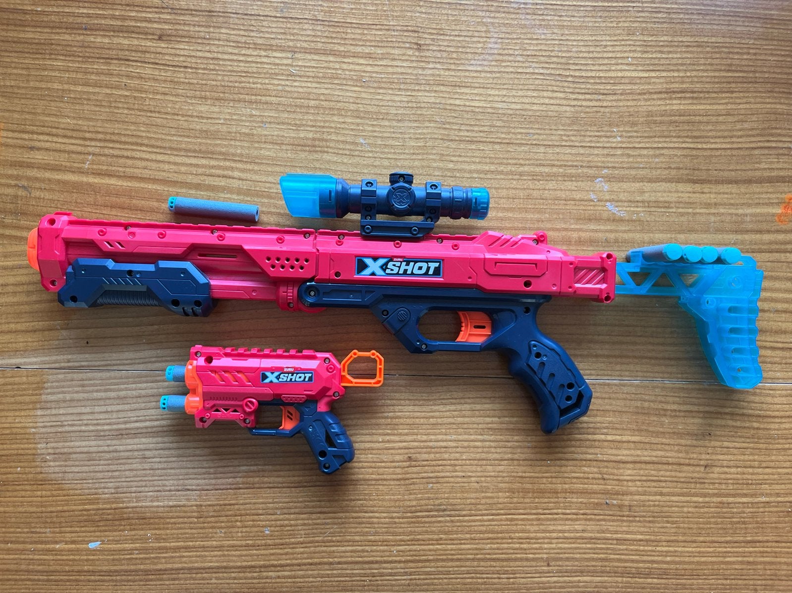 X-Shot Sniper en Mini Gun met Darts (05), Ophalen, Gebruikt, Jongen of Meisje