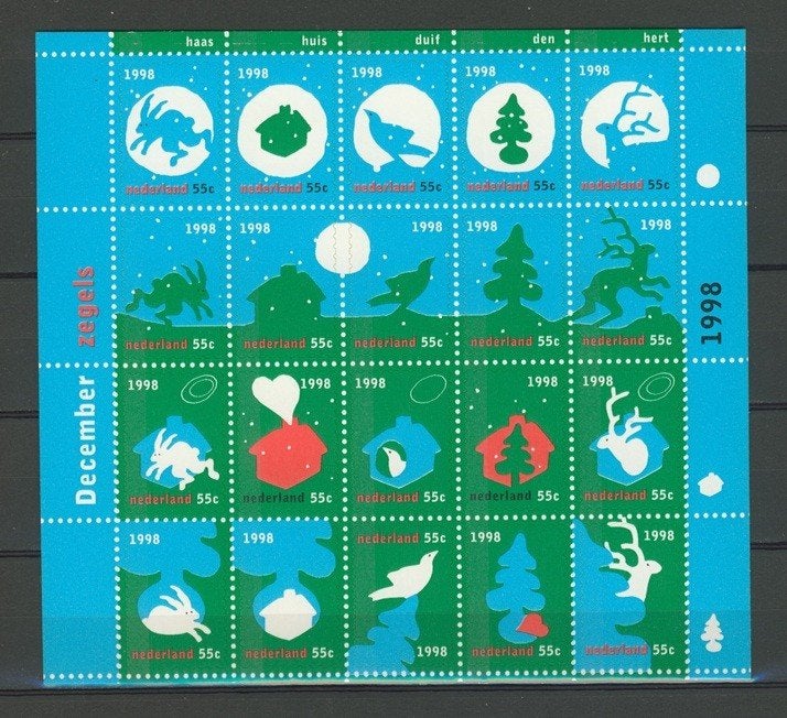 NVPH v1788 - 1807  1998 Decemberzegels  k-48d jdu, Ophalen of Verzenden, Na 1940, Postfris