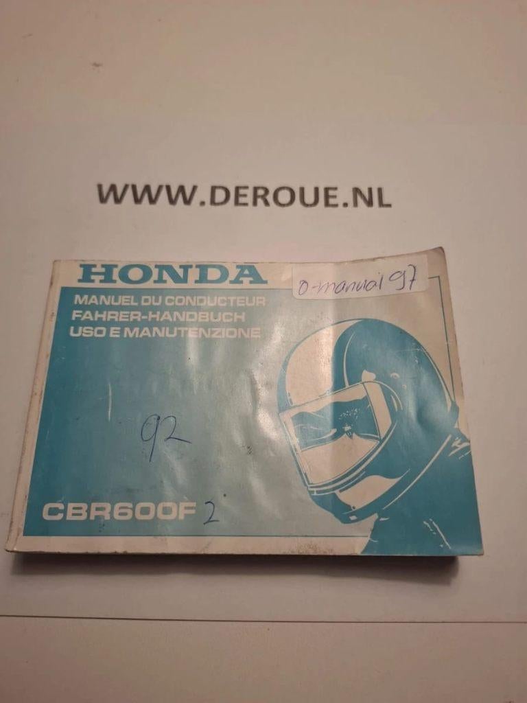 97 0WNERS MANUAL HONDA CBR 600F  1992  USED, Ophalen of Verzenden, Honda