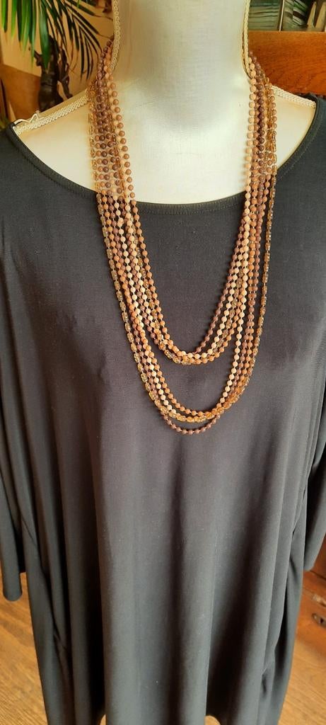Vintage  ketting, celluloïd, jaren 50/60, Ophalen of Verzenden, Overige materialen