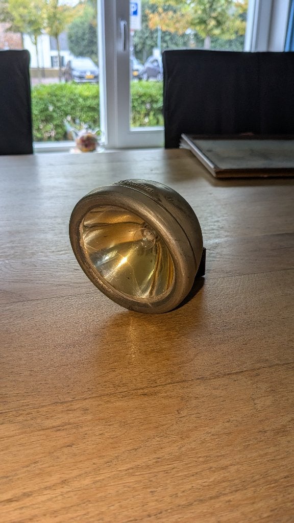 Antieke fietskoplamp, Ophalen, Gebruikt, Lohmann, Verlichting