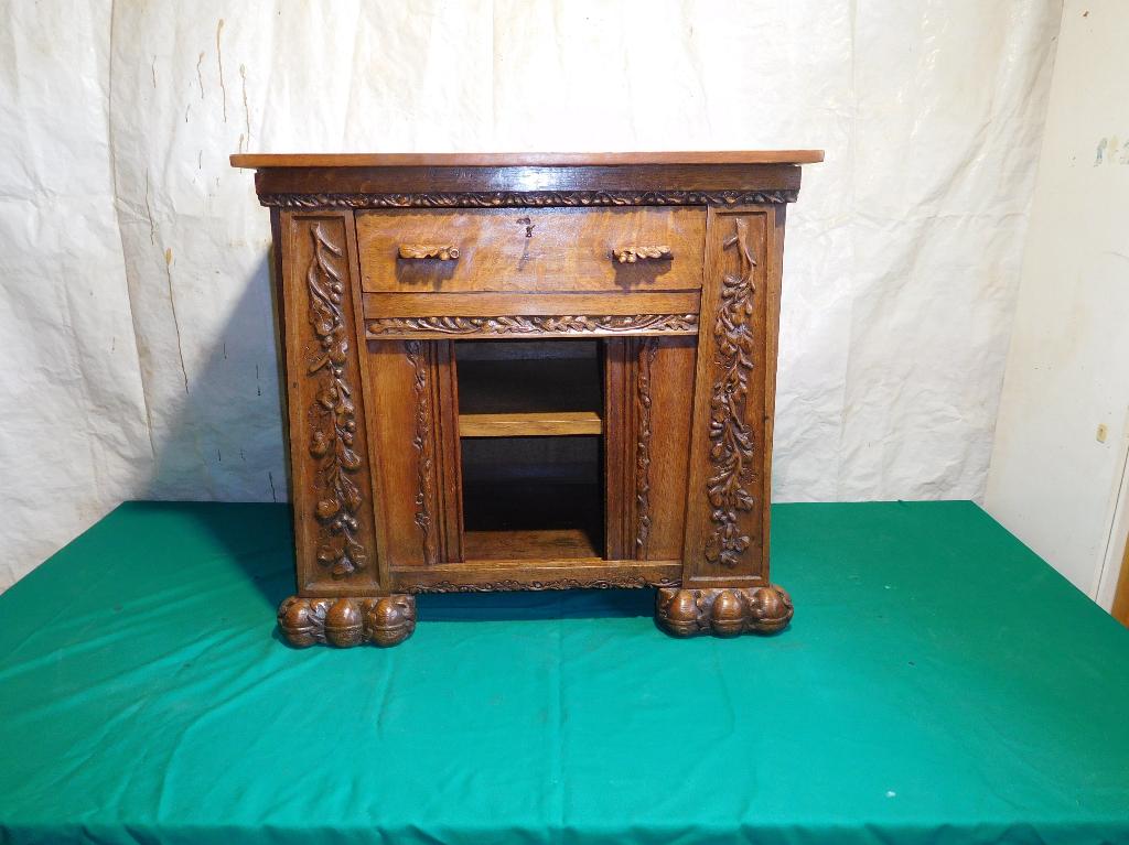 eiken kastje, Huis en Inrichting, Kasten | Ladekasten, Ophalen, 1 of 2 laden, Eikenhout, 50 tot 100 cm