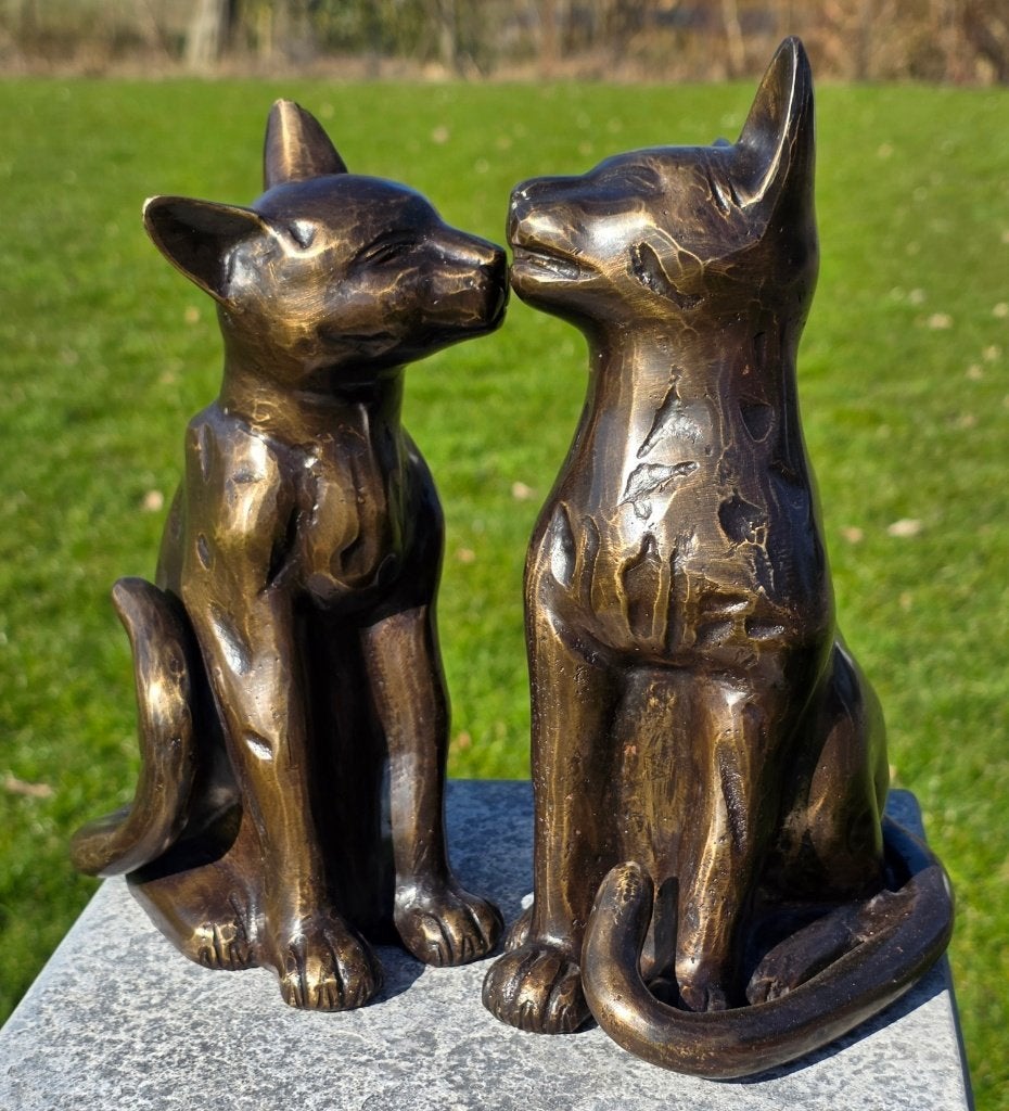 POEZEN DIE ELKAAR KOPJES GEVEN, Dierenbeeld, Nieuw, Info@huisentuindecoratiemarie.nl, Huis en tuin decoratie marie